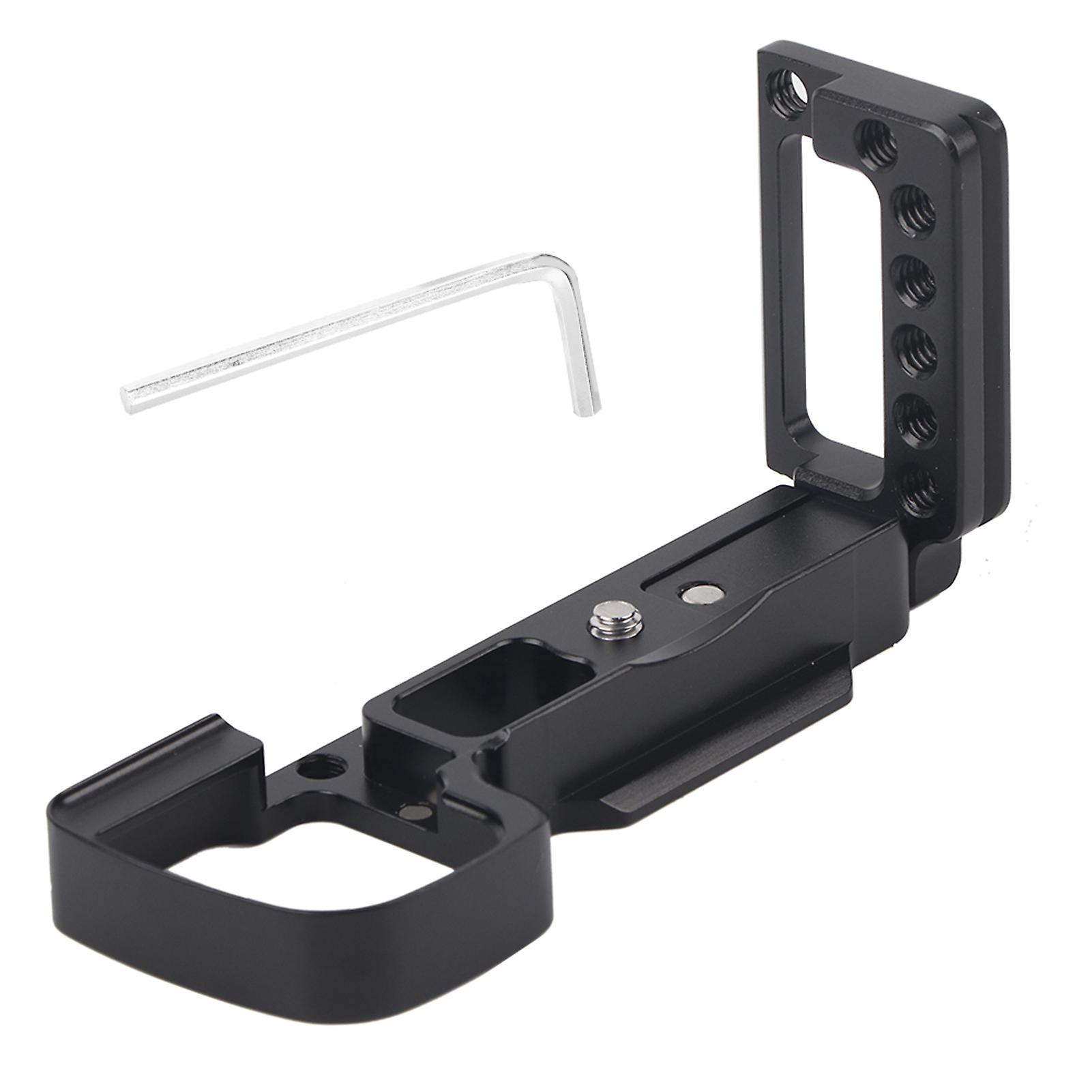 Extendable L-Shaped Quick Release Plate for Horizontal and Vertical Shooting for Sony A6100/A6300/A6400 Mirrorless Camera, Black