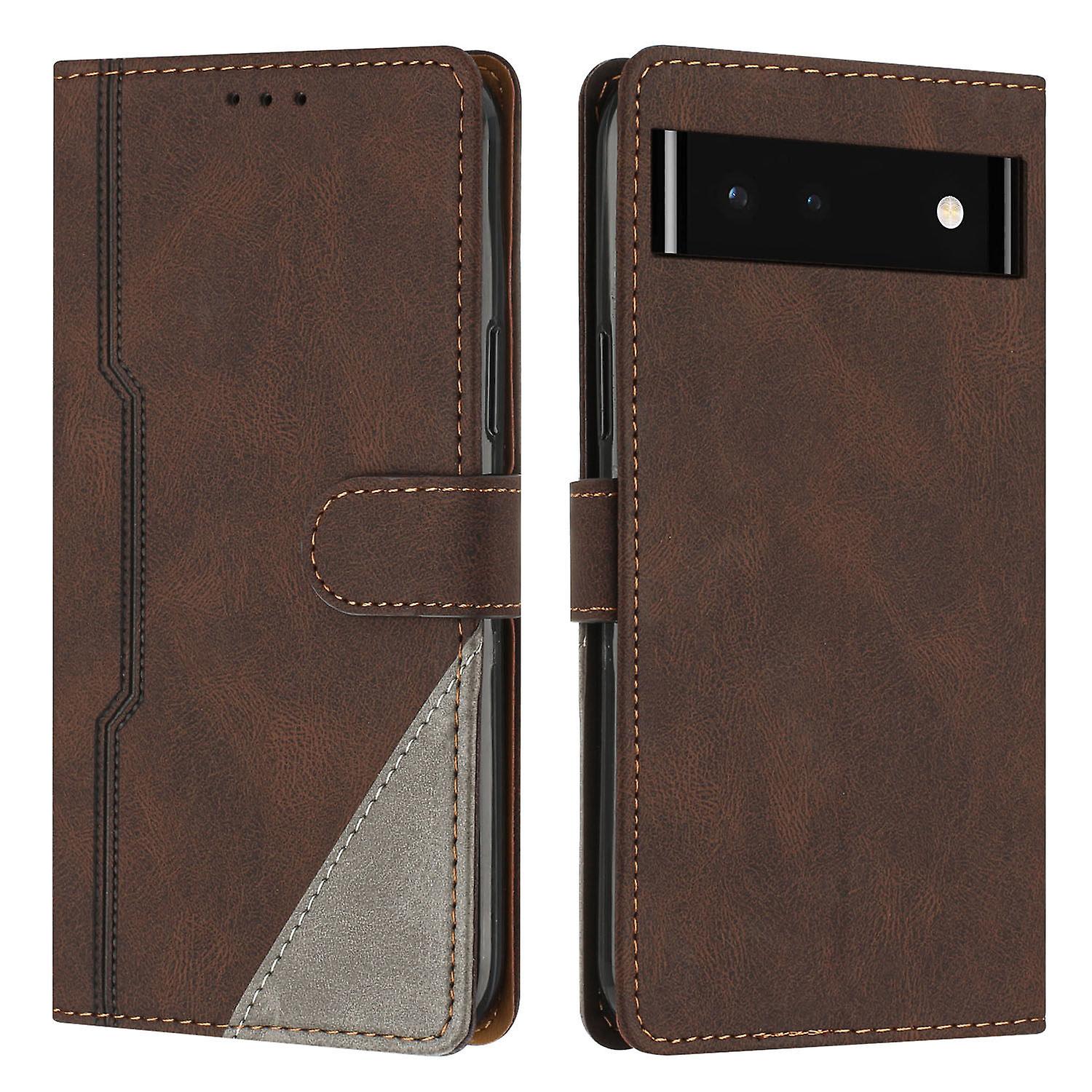 Leather Magnetic Clasp Case with Flip Wallet Stand Function Cover for Google Pixel 6A