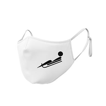 Veeki 10 PCS  Face Masks, White Winter Sports Cotton Mask Ski Skating Warm Windproof Face Mask Adult Cloth Mask, Breathable Non-wovenD