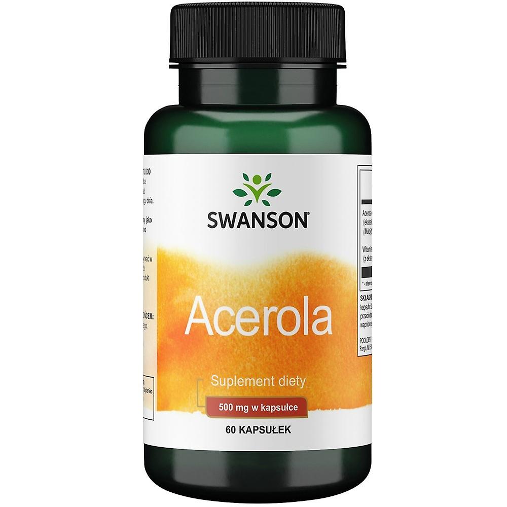 Swanson acerola 500 mg 60 capsules 7458