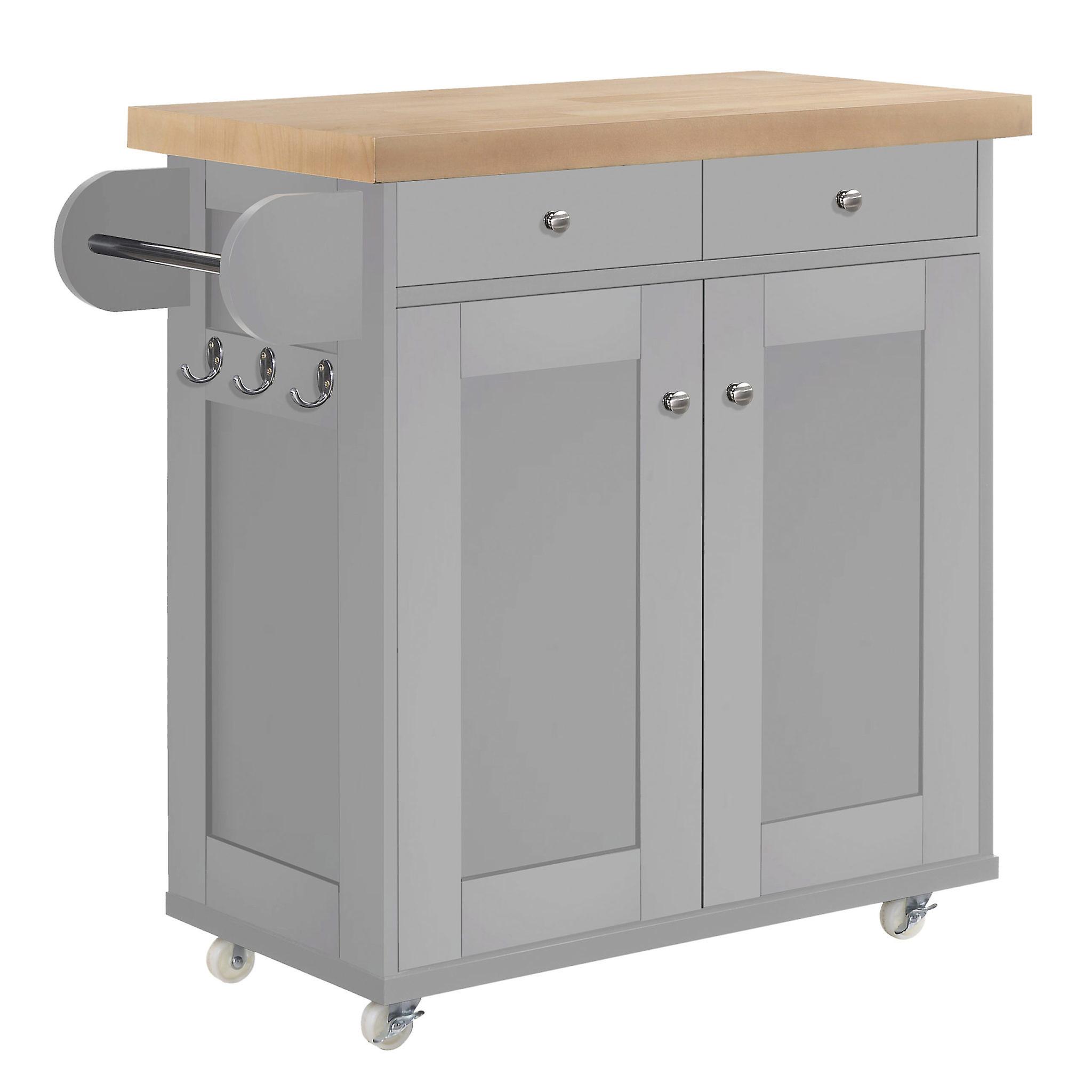 Pauline Grey Kitchen Island