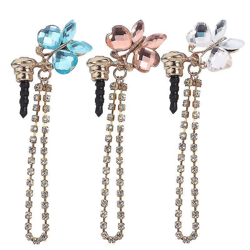 3pcs Alloy Dust Plugs