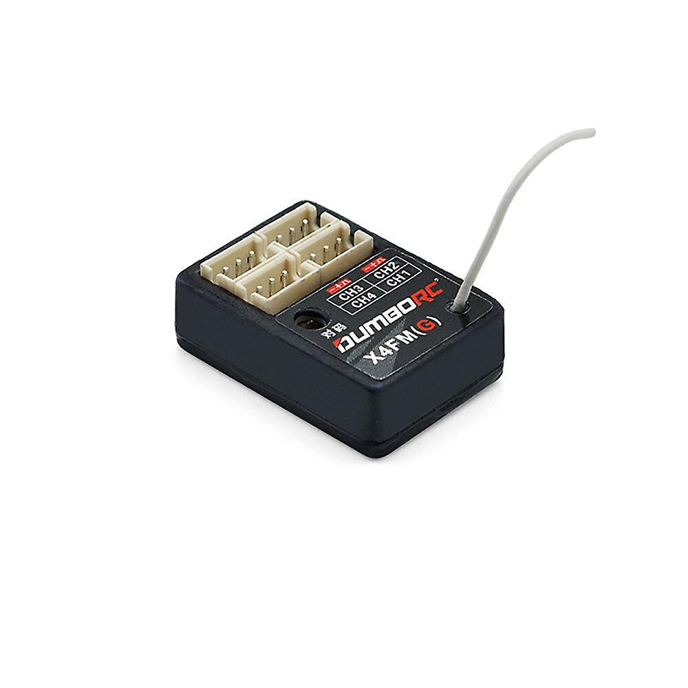 DumboRC X4FMG 4CH PWM Ultralight Built-in Gyroscope Mini RC Receiver for RC Car Boat Tanks X4 X6 X5P