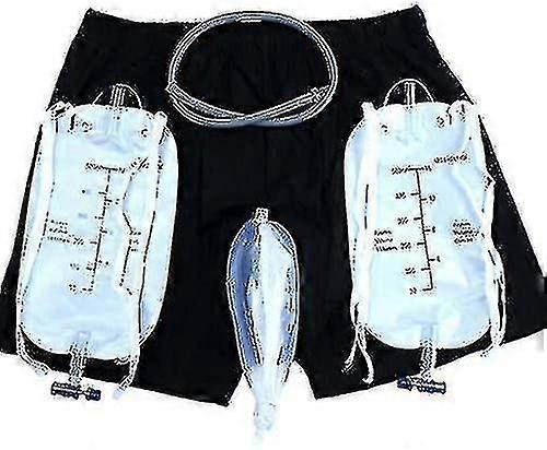 الرجال سلس البول السراويل مع جمع البول حقيبة المحمولة تسرب والدليل على الساق بول حامل القسطرة ل Eld