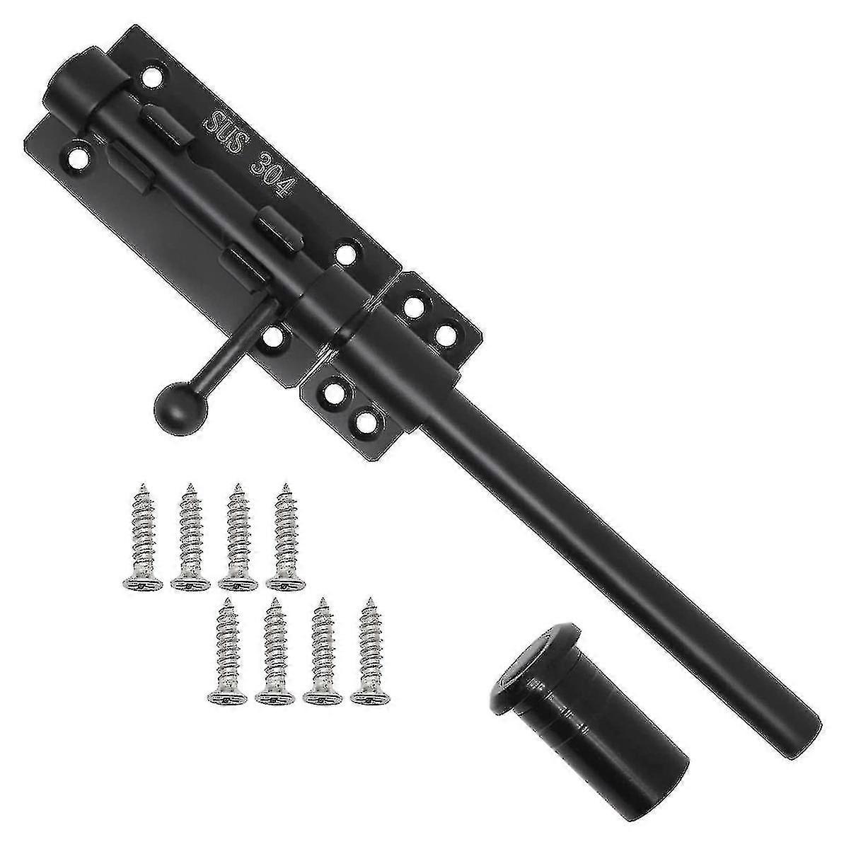 Heavy Duty Slide Bolt Gate Latch With A Padlock, Horizontal Bolt La...