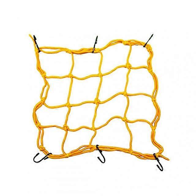 Durable Motorcycle Bike Net Elastic Luggage Net Nylon Mesh 11.8 inch x11.8 inch Rack Bungee Net 6 Adjustable Hooks