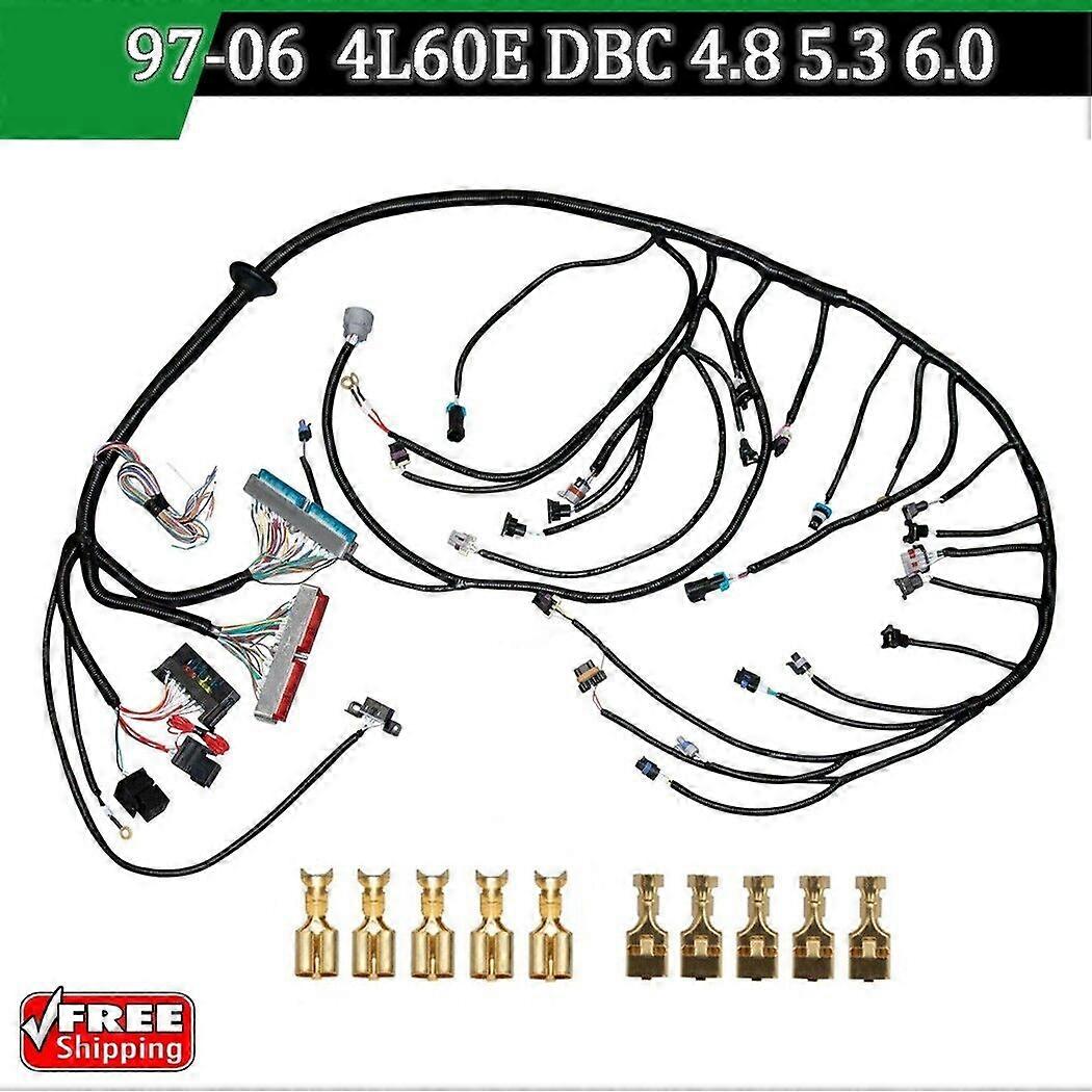 För 1997 ~ 2006 LS1 fristående kablagemotor med 4L60E DBC 4.8 5.3 6.0