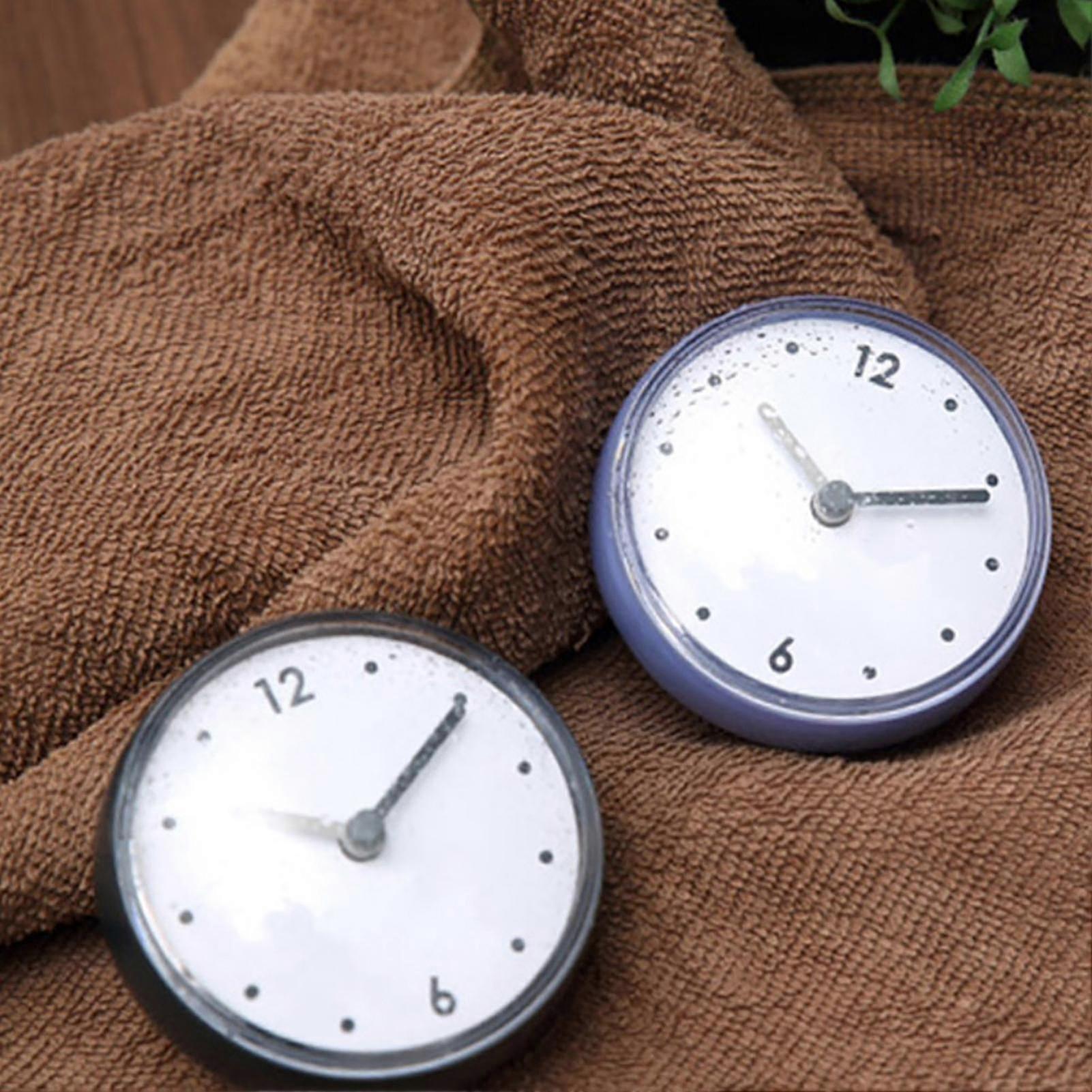 Badrum Kök Vattentät Sugkopp Väggklocka Dekor Dusch Timer Dekor