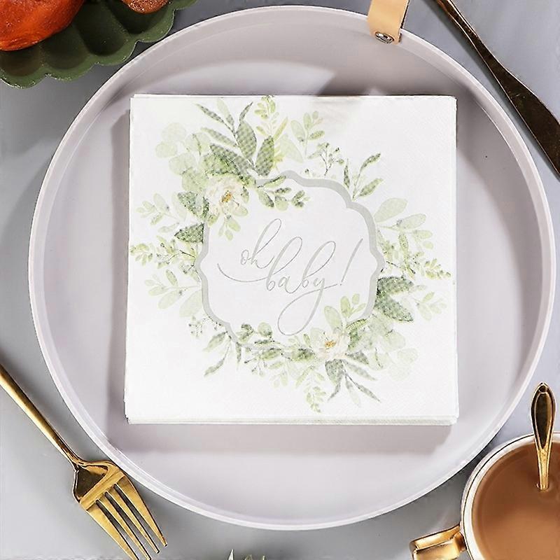 10 packs (20 pieces/pack) Christmas leaves Colorful printed napkin paper towel Western restaurant get