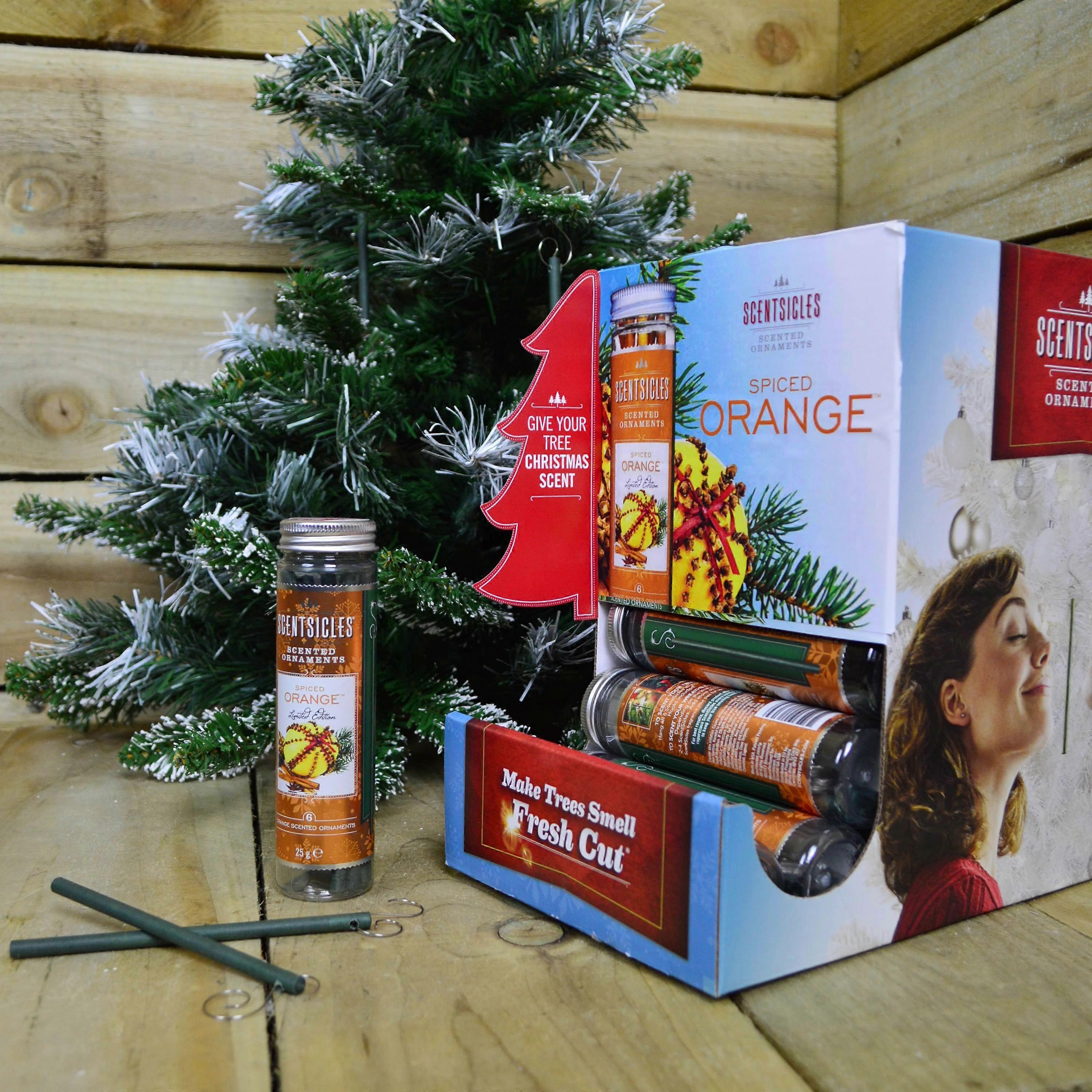 Scented Hanging Ornaments Sticks - Spiced Orange 