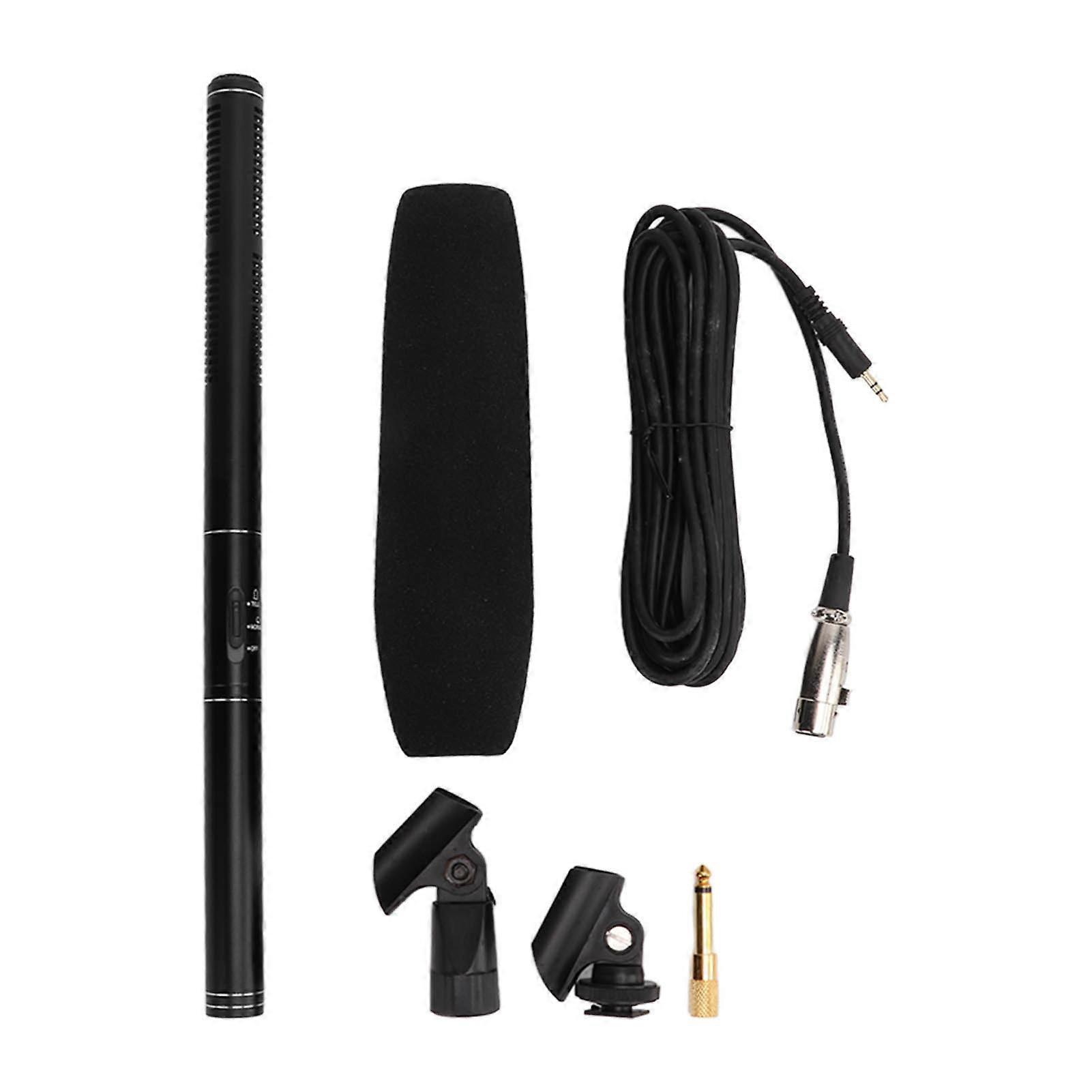 Interview Microphone Wired Portable Small Rustproof Anti Interference High Sensitivity Camera Microphone