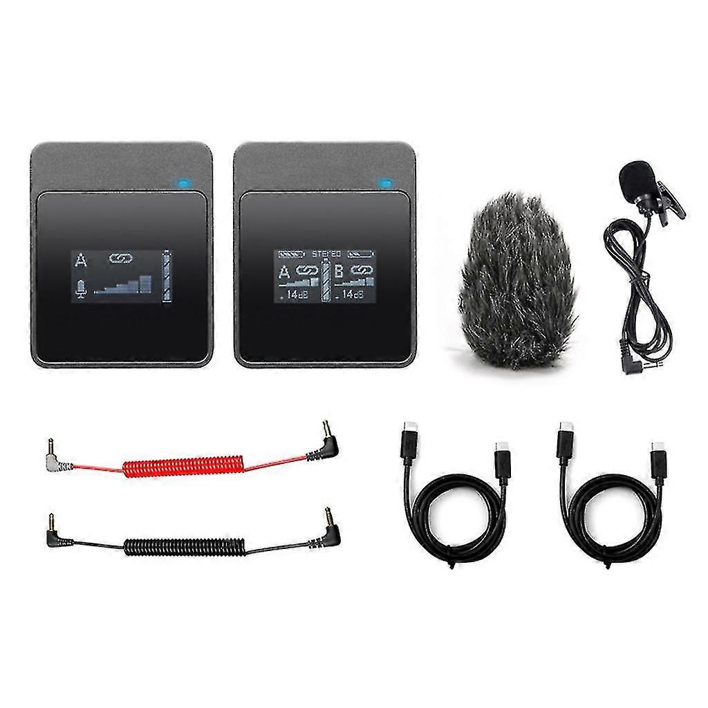 2.4g Wireless Transmitter Receiver Omnidirectional Lavalier Mic Movelinkm1 M2
