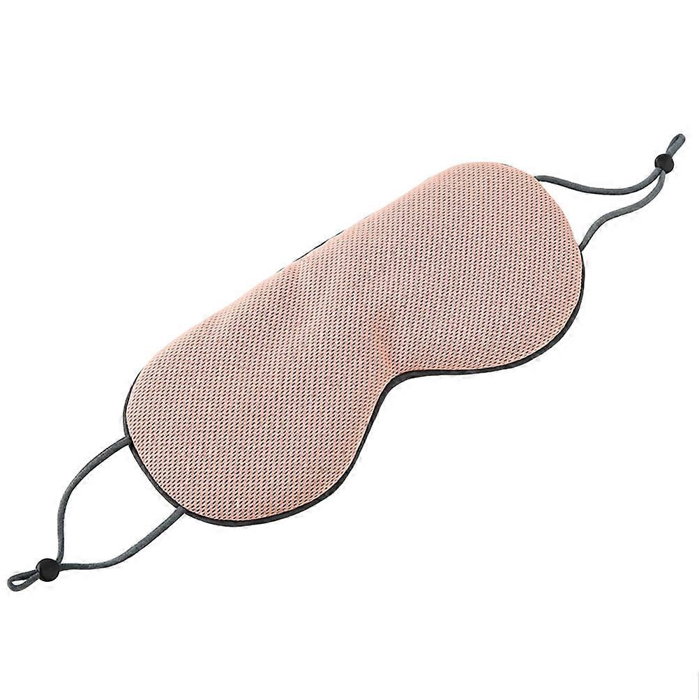 1pc Sleep Eye Mask Double Side Hot and Cold Dual Use Shading Eye Patch for Sleeping (Light Grey and Lotus Root Pink)