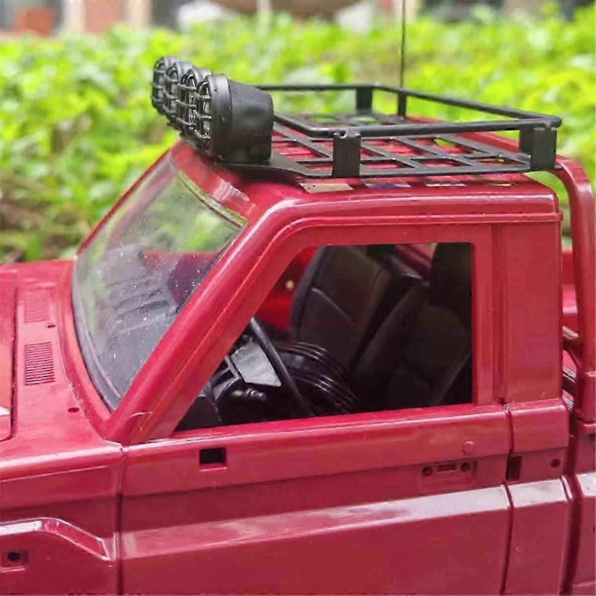 Universal Roof Racks Luggage Carrier Car Frame with LED Light for 1/12 ...