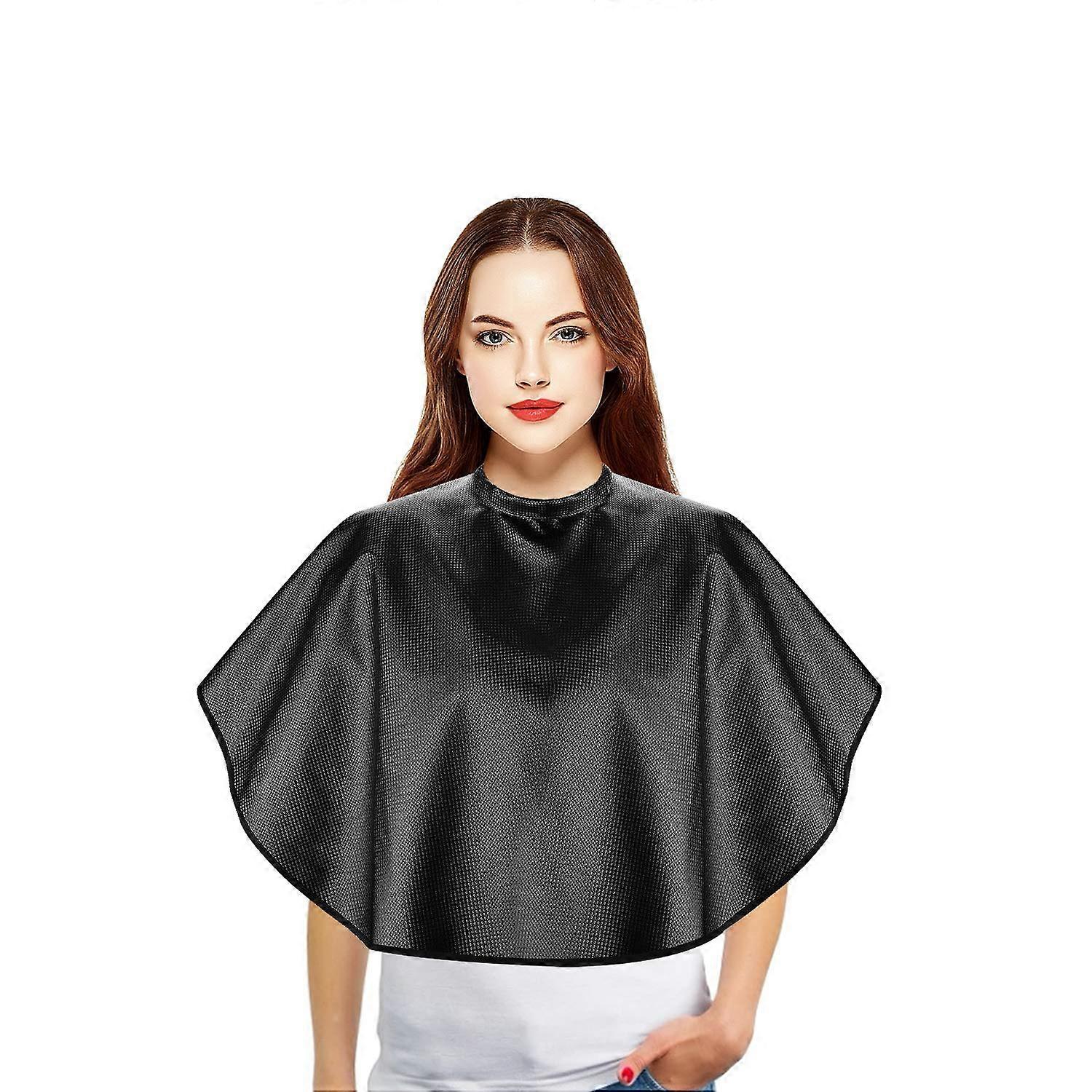 理髪ケープ、防水、耐薬品性、髪を着色するための短い理髪ケープ、アイロン