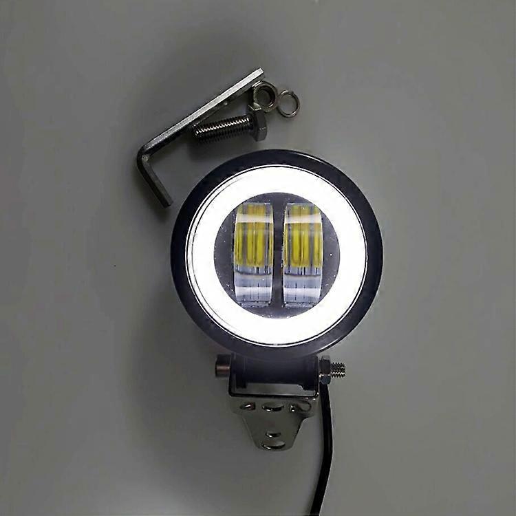 The new motorcycle Yonghuiguang 1 white circle modification is equipped with headlight assembly, LED spotlights, fog lights, headlights