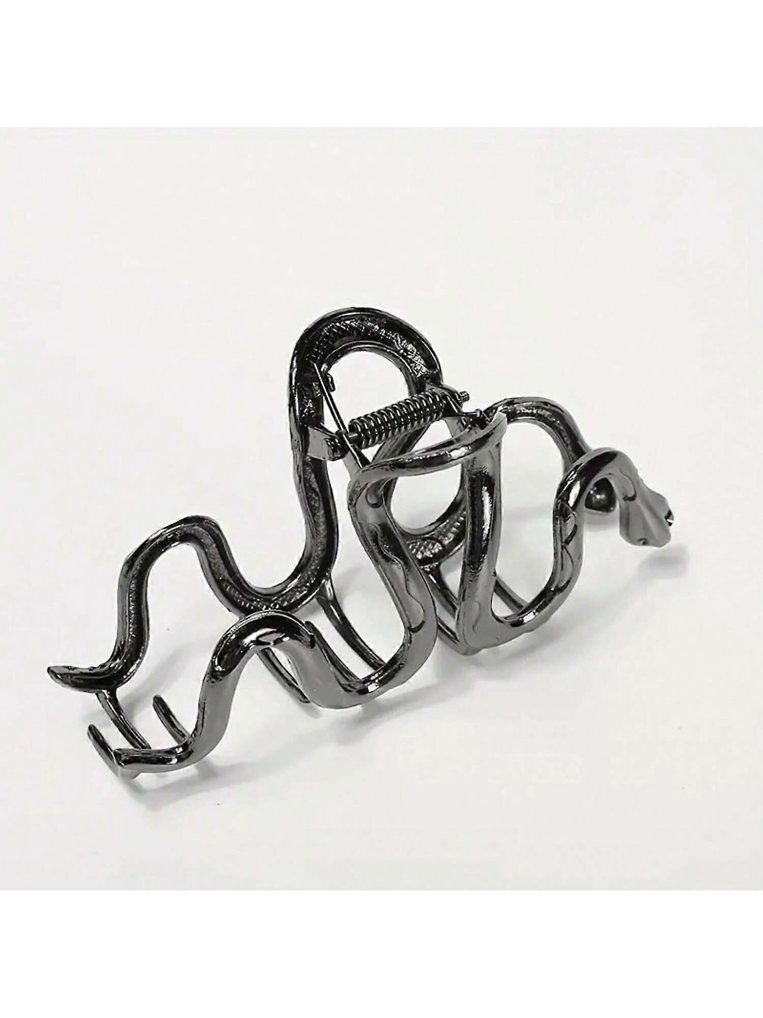 1pc Gothic Snake En Forme De Pince À Cheveux En Métal