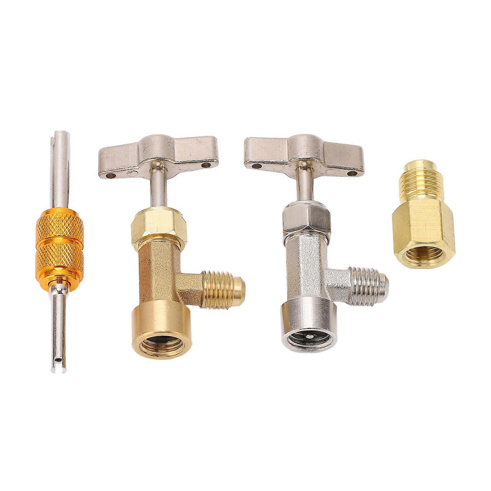 Self Sealing Single Puncture Can Taps AC Line Repair Adapter Kit with Core Removal Tool R134A