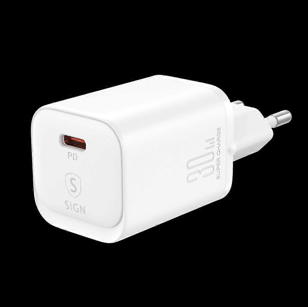 Single-Port Snabbladdare, 30W - Vit