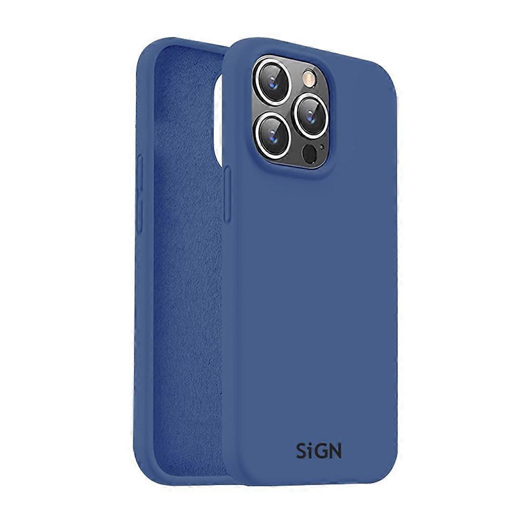 Capa de Silicone Líquido para iPhone 15 Pro Max - Azul