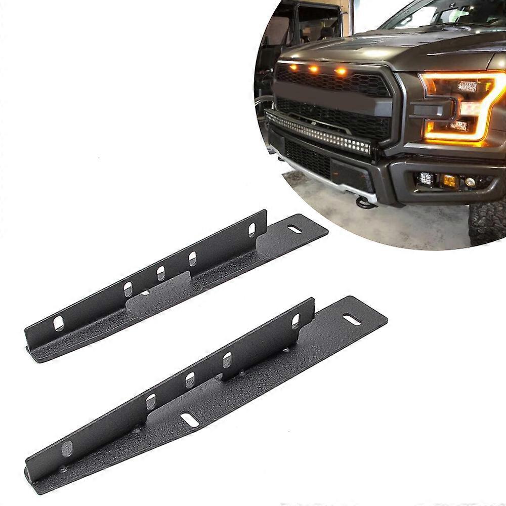 Bumper Led Fog Work Cube Pods Light Mount Brackets for Ford F150 Raptor