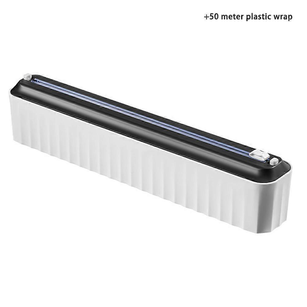 Magnetic Refillable Plastic Wrap Cutter Multipurpose Plastic Wrap Dispenser