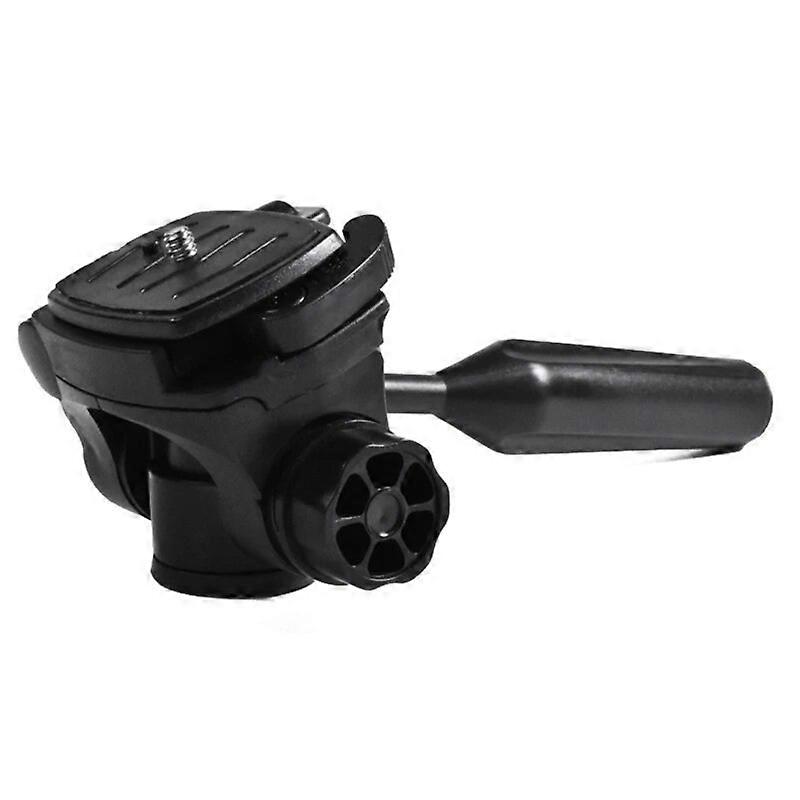 Tripod Pan Head 360 Rotation 90 Tilt 3-Dimensional Tripod Head Mount with 3/8 Inch Thread 1/4 Inch Screw for Tripod Monopod