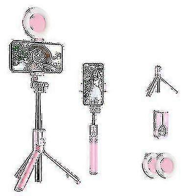 Bluetooth Selfie Stick Led Ring Licht ausziehbare Handheld Live Stativ