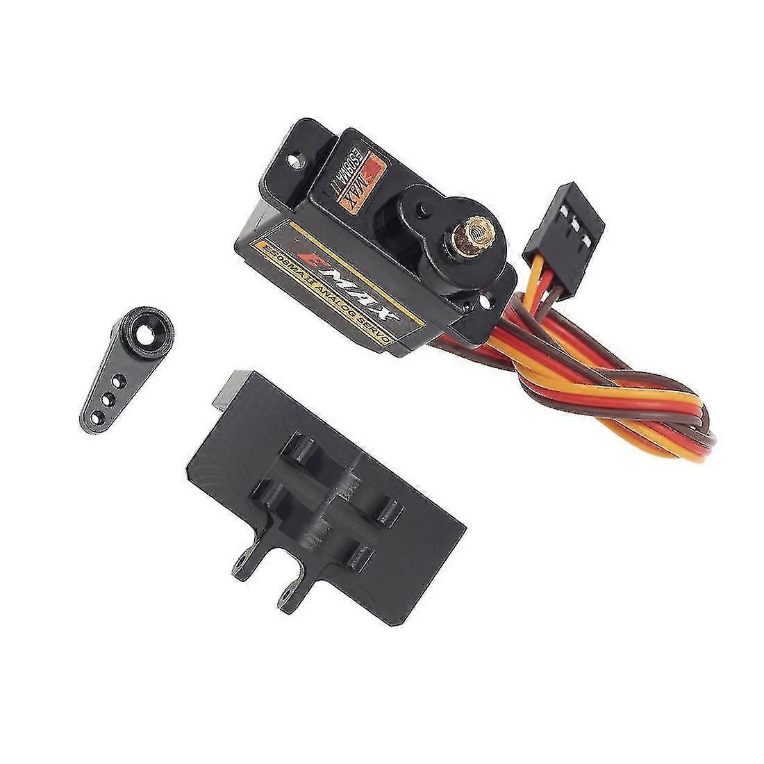 Es08maii Rc Steering With Mount Bracket And Arm For Axial Scx24 1/24 Rc Crawler Car Upgrade Parts,2