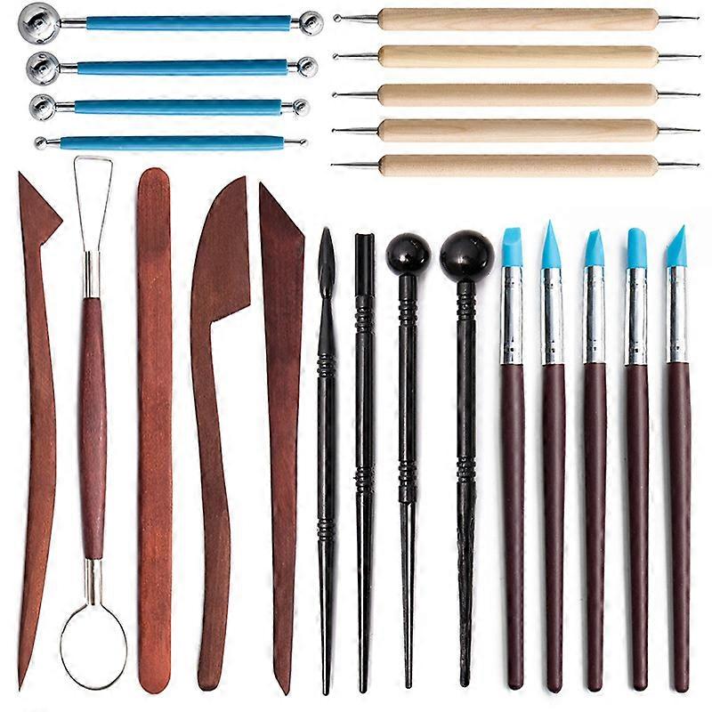 23pcs Carving Tools Pottery Polymer Clay Tools Complete Pottery Tools Set