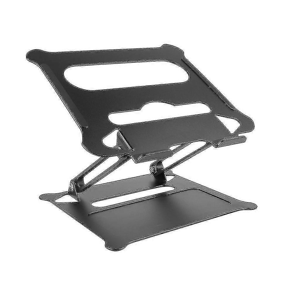 Aluminum Alloy Adjustable Laptop Stand Folding Portable For Notebook Macbook Computer Bracket, Black