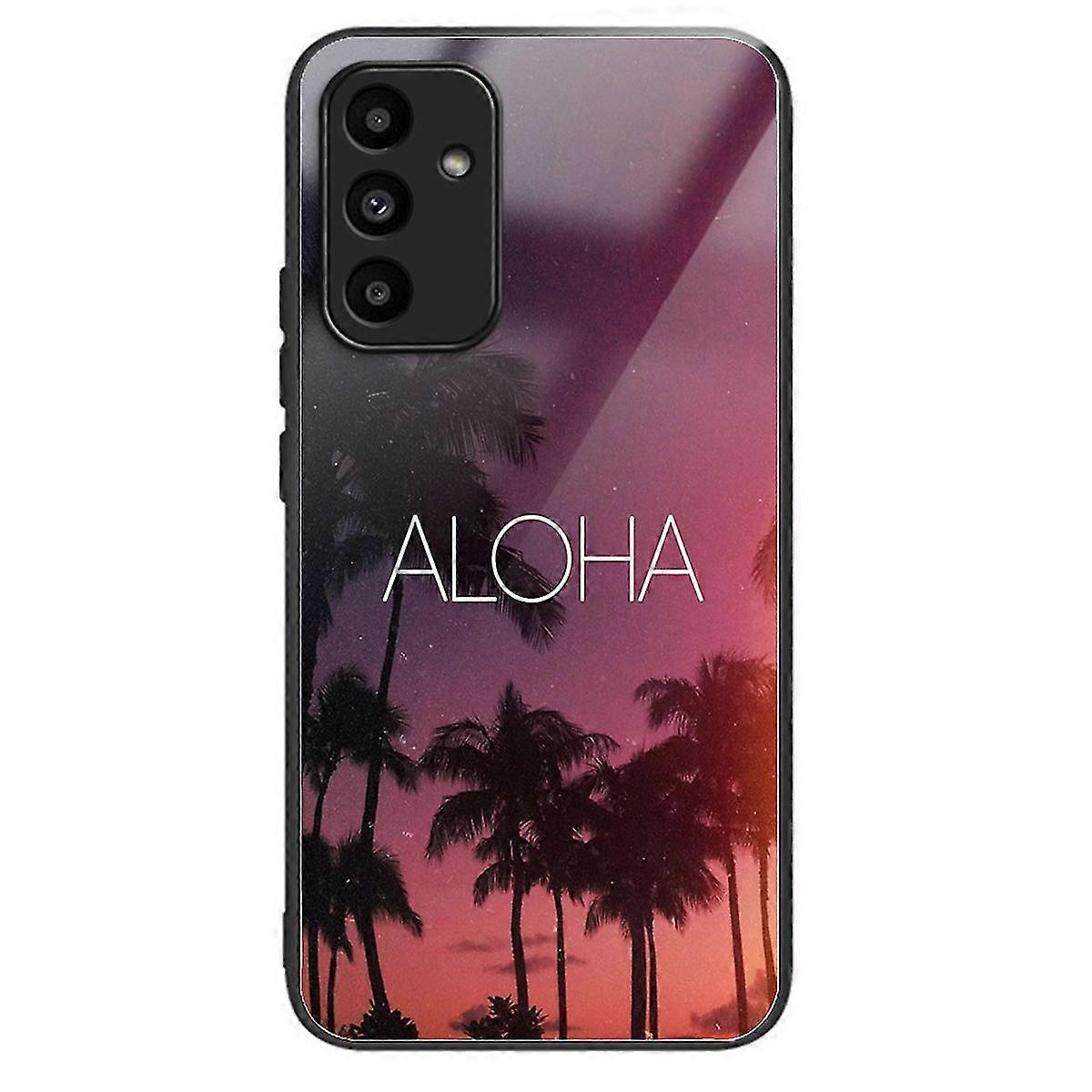 For Samsung Galaxy A15 4G/5G Tempered Glass Case Drop-proof Protection Pattern Print