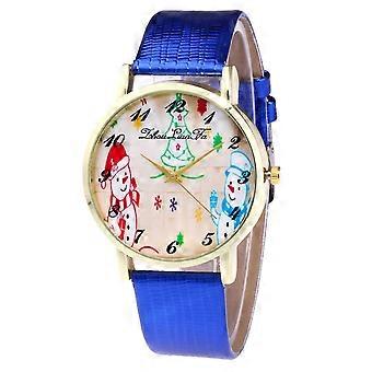 Christmas Fashion S^imple Belt Watch Dial Ladies Quartz Christmas Watch