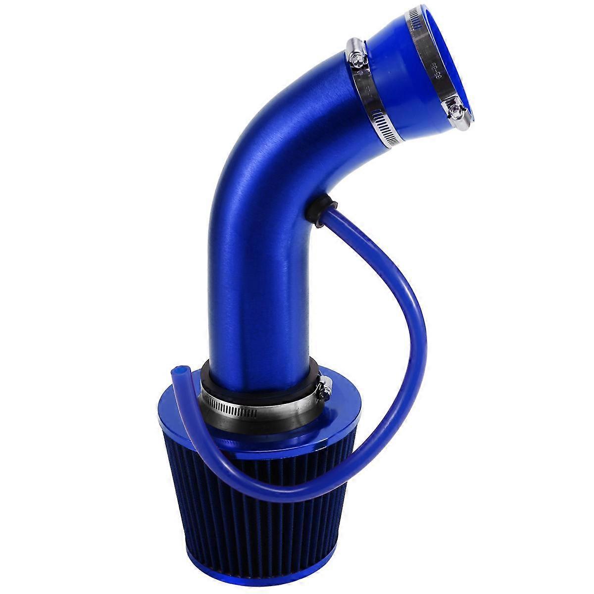 76mm/3-Inch Car Air Filter with Intake Pipe System Turbine Induction Kit Aluminum Universal Truck A