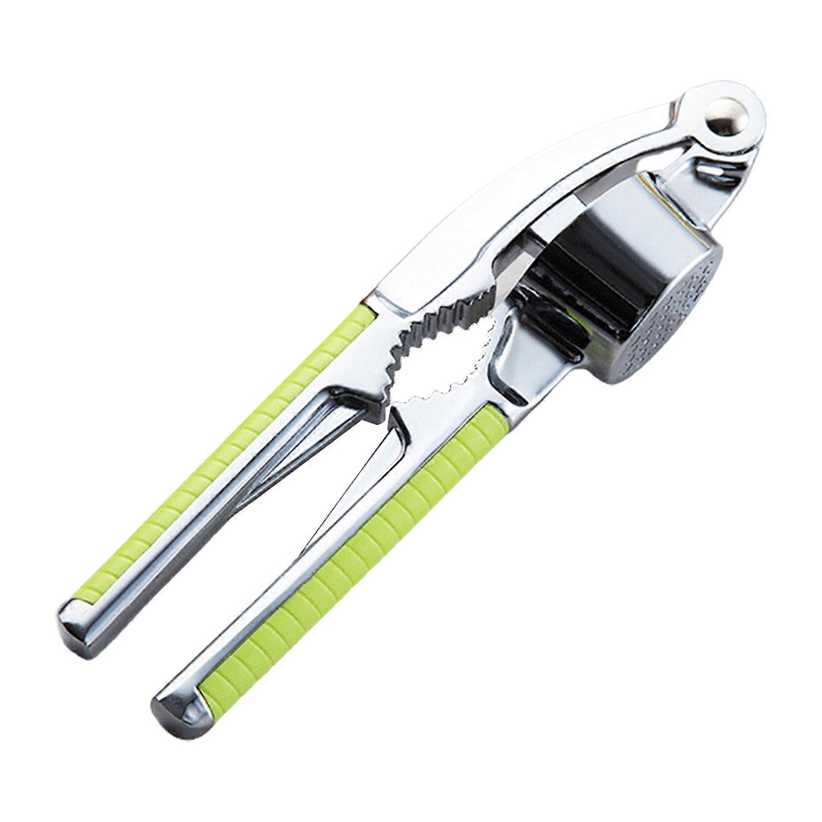 Garlic Press Anti-slip Handle Labor-saving Zinc Alloy Simple Operation Ginger Press for Household KAESI