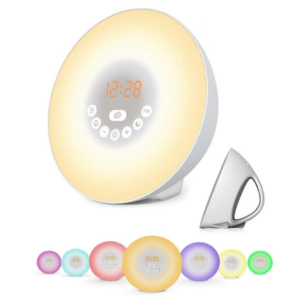 Wake Up Light Alarm Clock - Sunrise Sunset Simulation Alarm Clock
