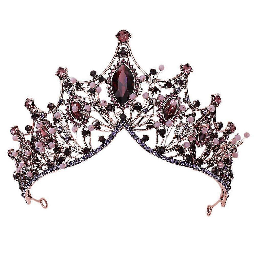 Baroque Bridal Crowns And Tiaras, Vintage Crystal Princess Queen Crown For Bride, Women, Wedding, Prom, Pageant