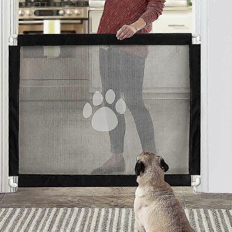 Magic Dog Gate Barriers Security Easy to Install and Lockable for Pets100x7