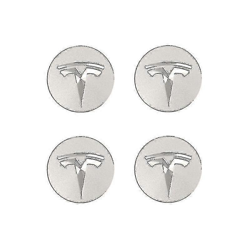 Tesla Model3/x/s/y Hub Cover Screw Cover Hub Decoration Cover Modification Accessories Silver