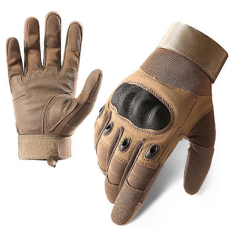Tactical Gloves for Men, Touchscreen Work Gloves with Hard Knuckle for Outdoor Work Sports Motorcycle Cycling Tactical Training Airsoft Paintball Shoo
