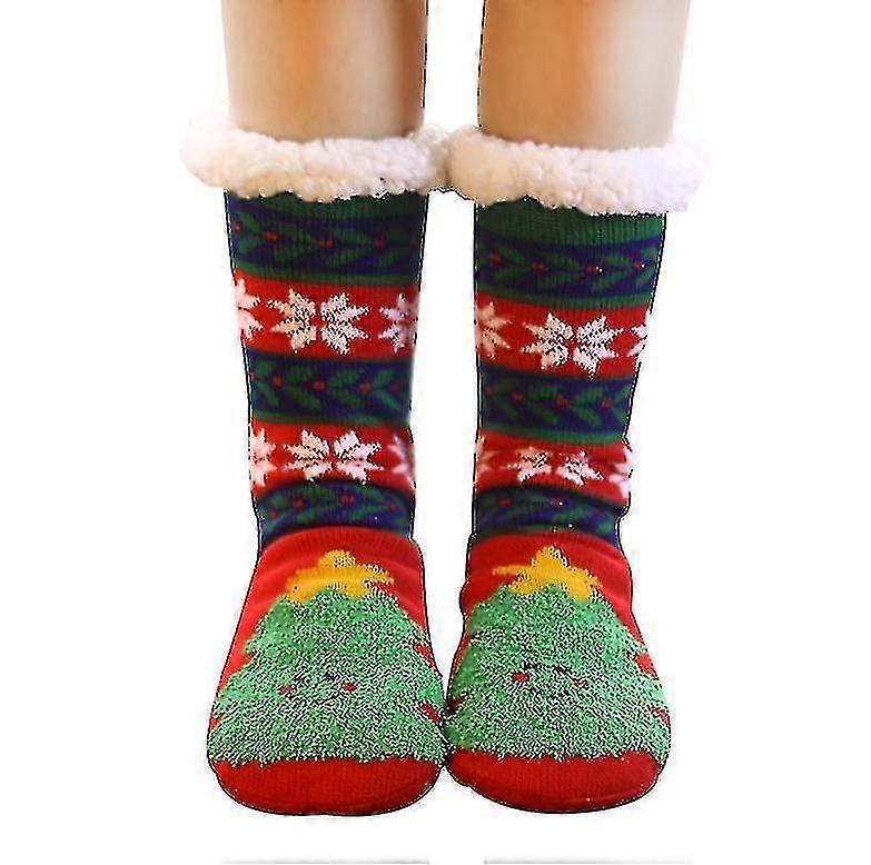 Group3 2 Pcs Socks Winter Slipper Socks Warm Socks X1063