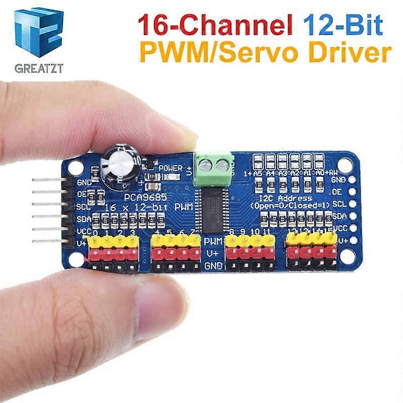 PCA9685PW 16 Canais 12-Bit PWM Servo Shield Driver Interface I2C PCA9685 Módulo Para Raspberry Pi