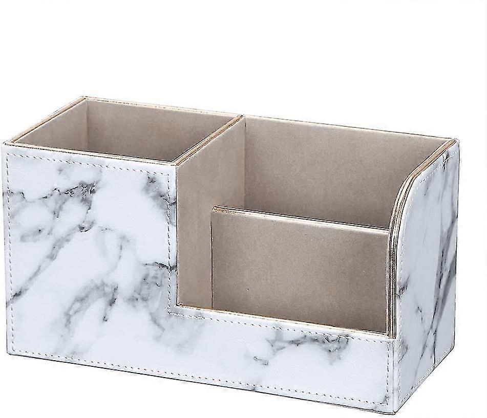 Pencil Holder (gold Border & White Marble)