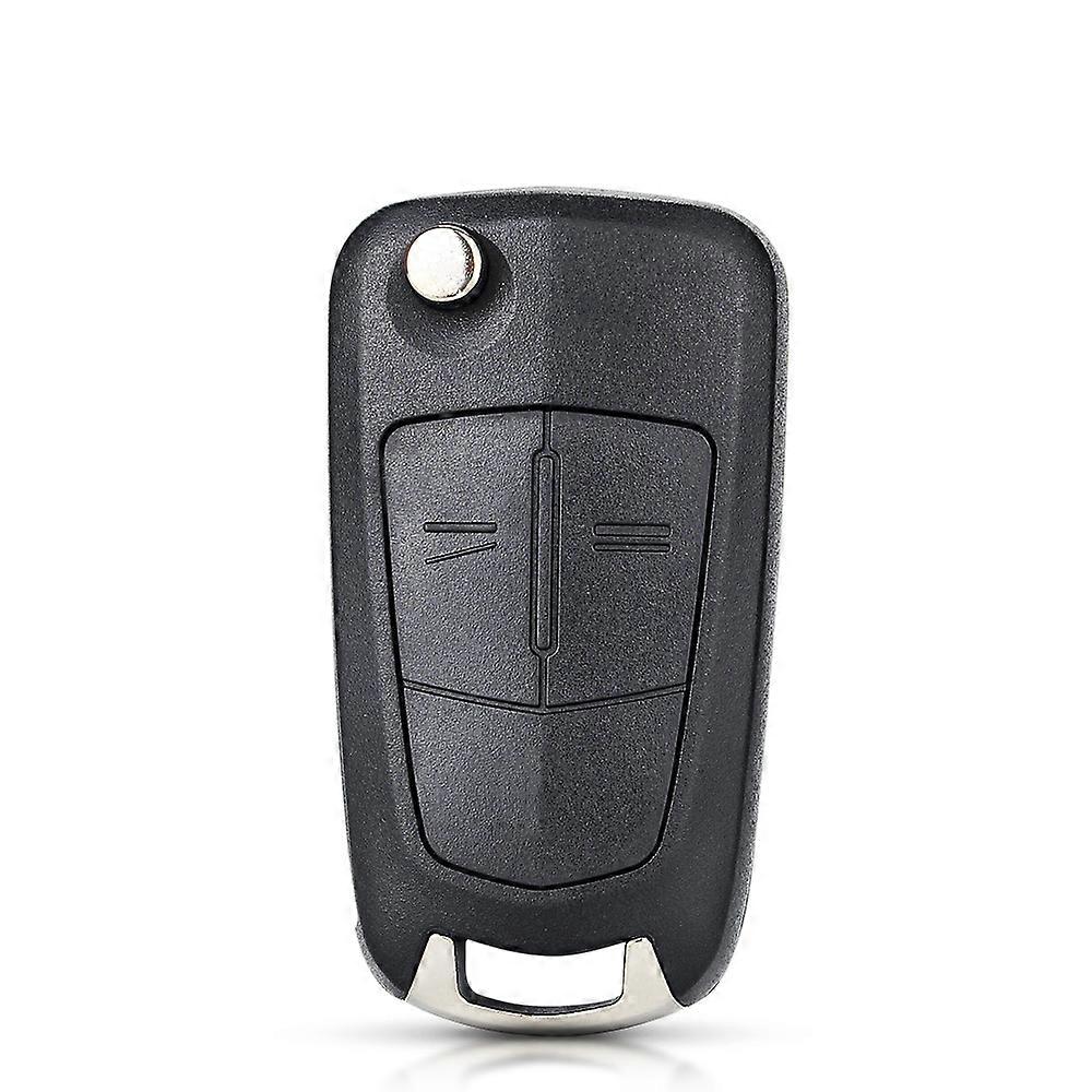 2 knapper Flip Folding Key Shell Case FOB For Opel Corsa d 2008