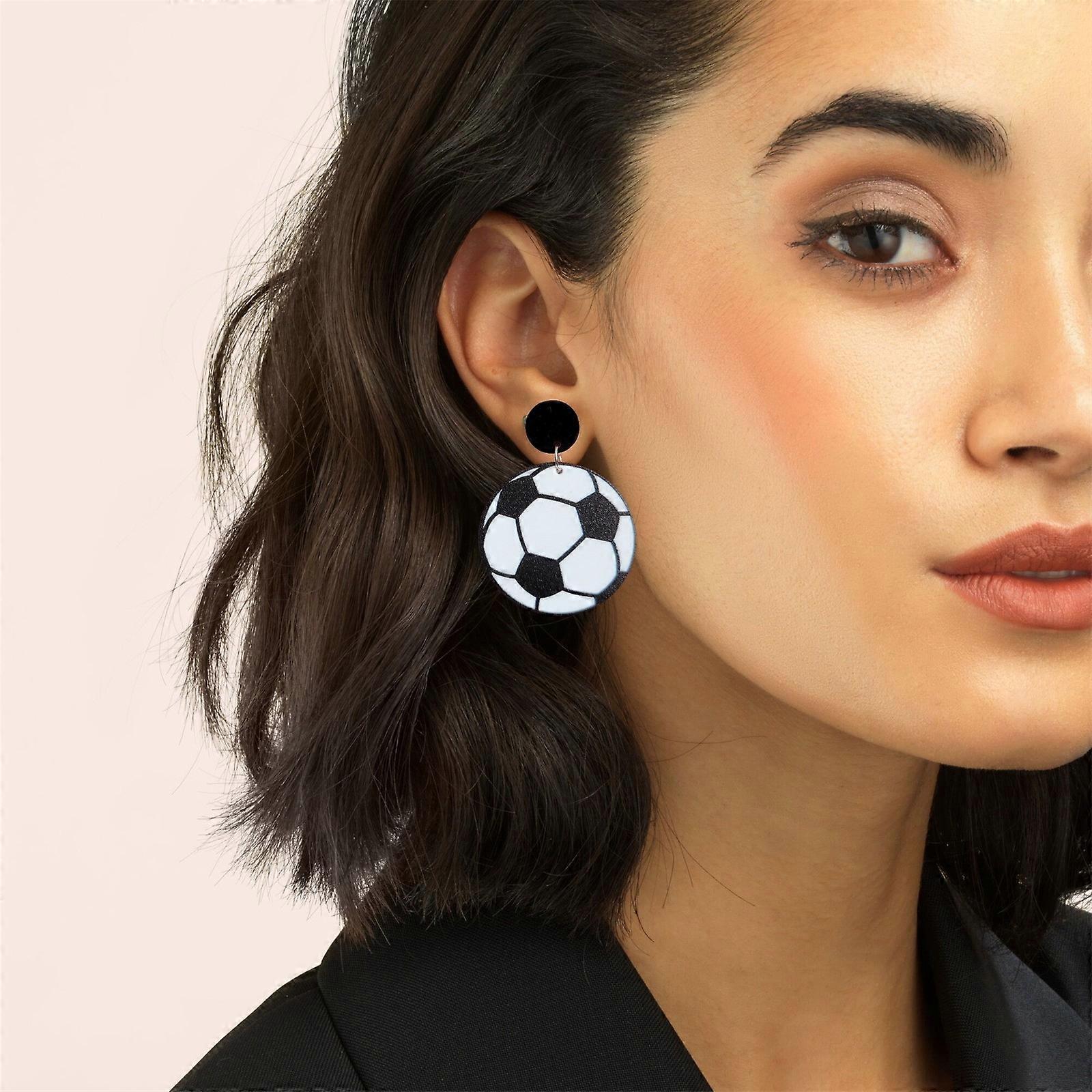 Euro 2024 Piłka Akrylowa Piłka Nożna Koszykówka Baseball Piłka nożna Kolczyki