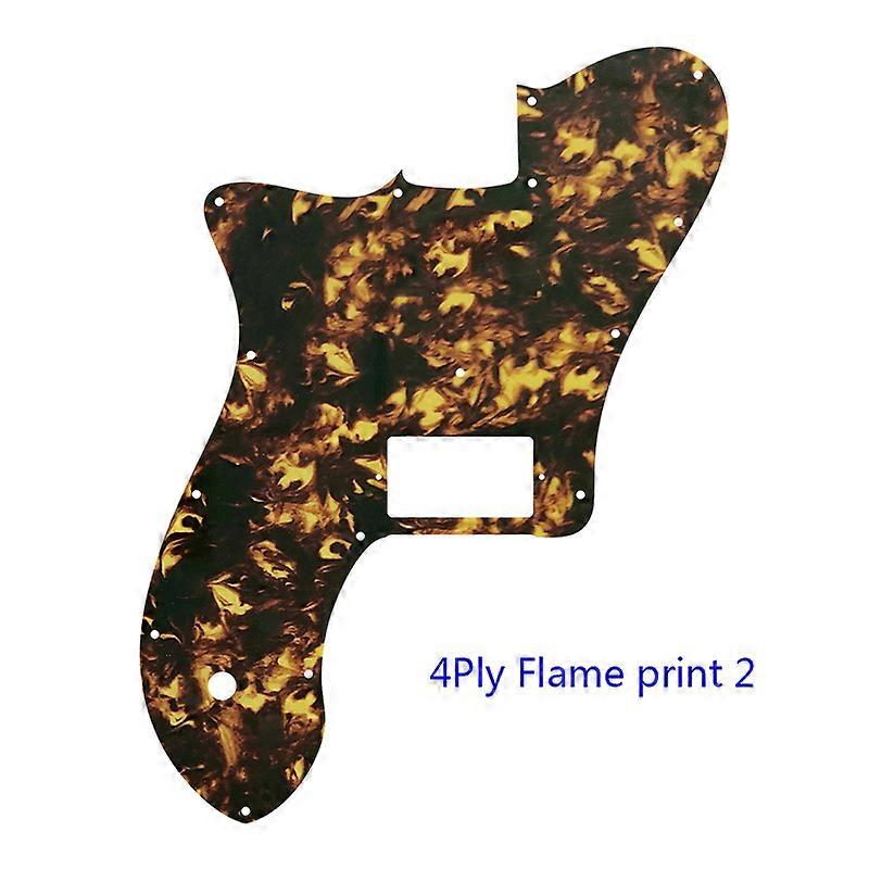 Custom Parts - For Left Hand US FD 72 Tele Deluxe Reissue Guitar Pickguard With 1PAF Humbucker Replacement Multicolor