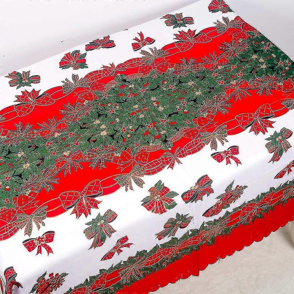 Weihnachtstischdecke - Scroll Printed Fabric