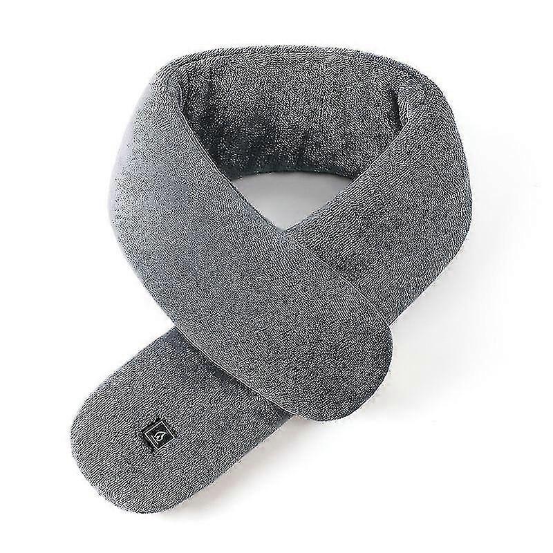 Nek verwarming pad, draadloze verwarming pad voor nek pijn verlichting - ver infrarood toermalijn gevulde gewogen verwarming Wrap1pcs-grijs