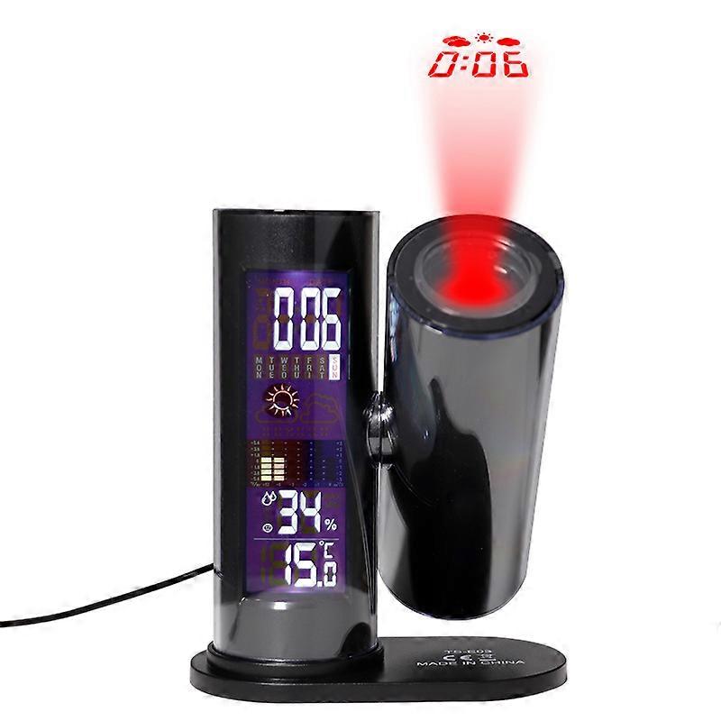 Orologio proiettore a LED, sveglia digitale, sveglia a proiezione di temperatura interna, sveglia elettronica per casa, camera studentesca, scrivania per bambini