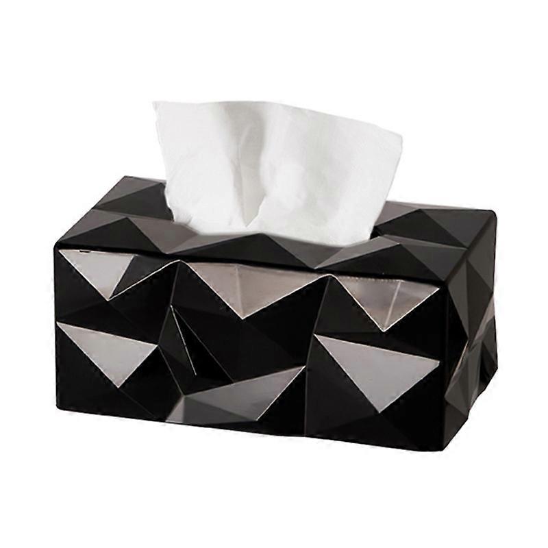 Facial Tissue Box Wipy Cube II Rectangular Tissue Dispenser Tissue Box DesignBlack